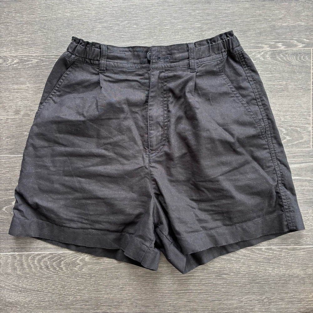 Uniqlo Linen Black Shorts